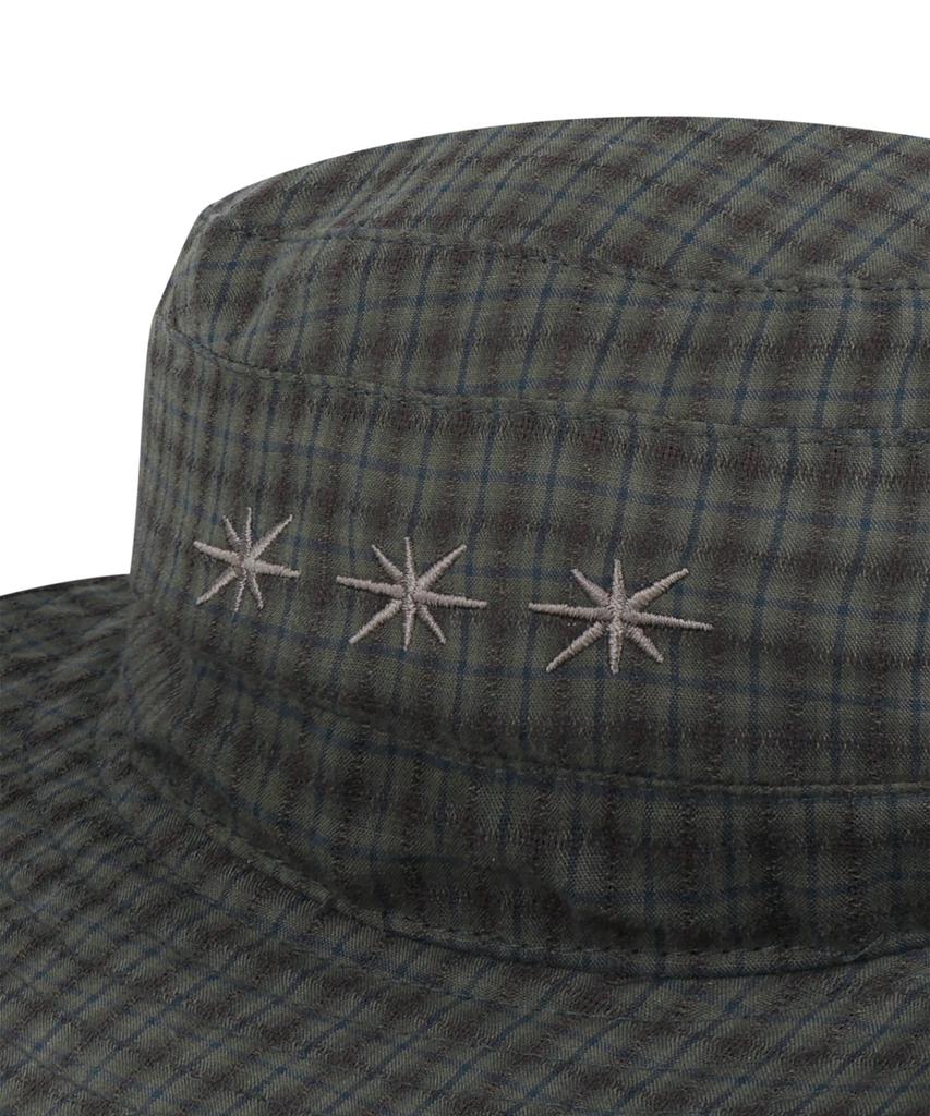 Sseonleobeutueo Check Pioneer Bucket Hat Brown