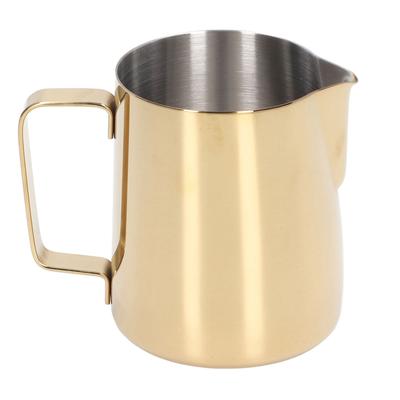 Milk Frother Pitcher 350ml 304 Stainless Steel with Scale Dripless Spout Milk Frother Cup for 350ml