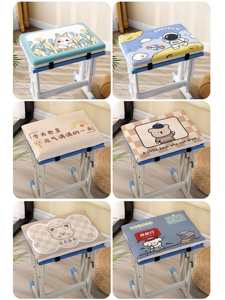 Student & Dorm Seat Cushion - Comfortable, Dual-Use Square Stool Cushion for All Seasons