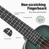 Donner Ukulele Concert Beginner 23 High Quality Polished Accessories Set including Soft Case and Green Set, inches, Wood, Finish, 6-Piece Tuner,