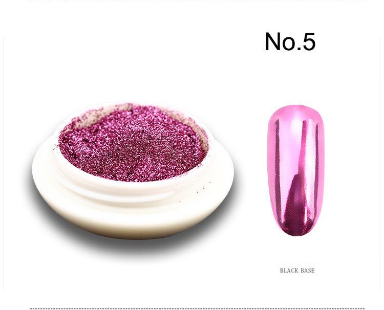 Multicolor 19 Colors Mirror Powder Hot-Selling Rice Drum Bottle Titanium Gold Nail Art DIY Essential for Nail Salons