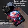 Sunflowers Printed LED Phone Case for Xiaomi Redmi Note 14 13 12 11 Pro Plus 5G 12S 11S 10S 10 12C 13C 14C 12 13 4G Flash Cover