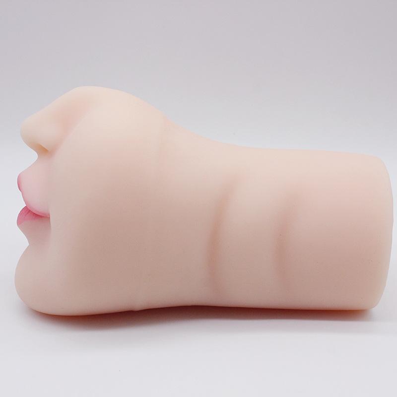 Realistic Human Face Cup - Deep Throat Oral Stimulation Device for Men - Solid Inverted Model Masturbator - Adult Erotic Pleasure Product