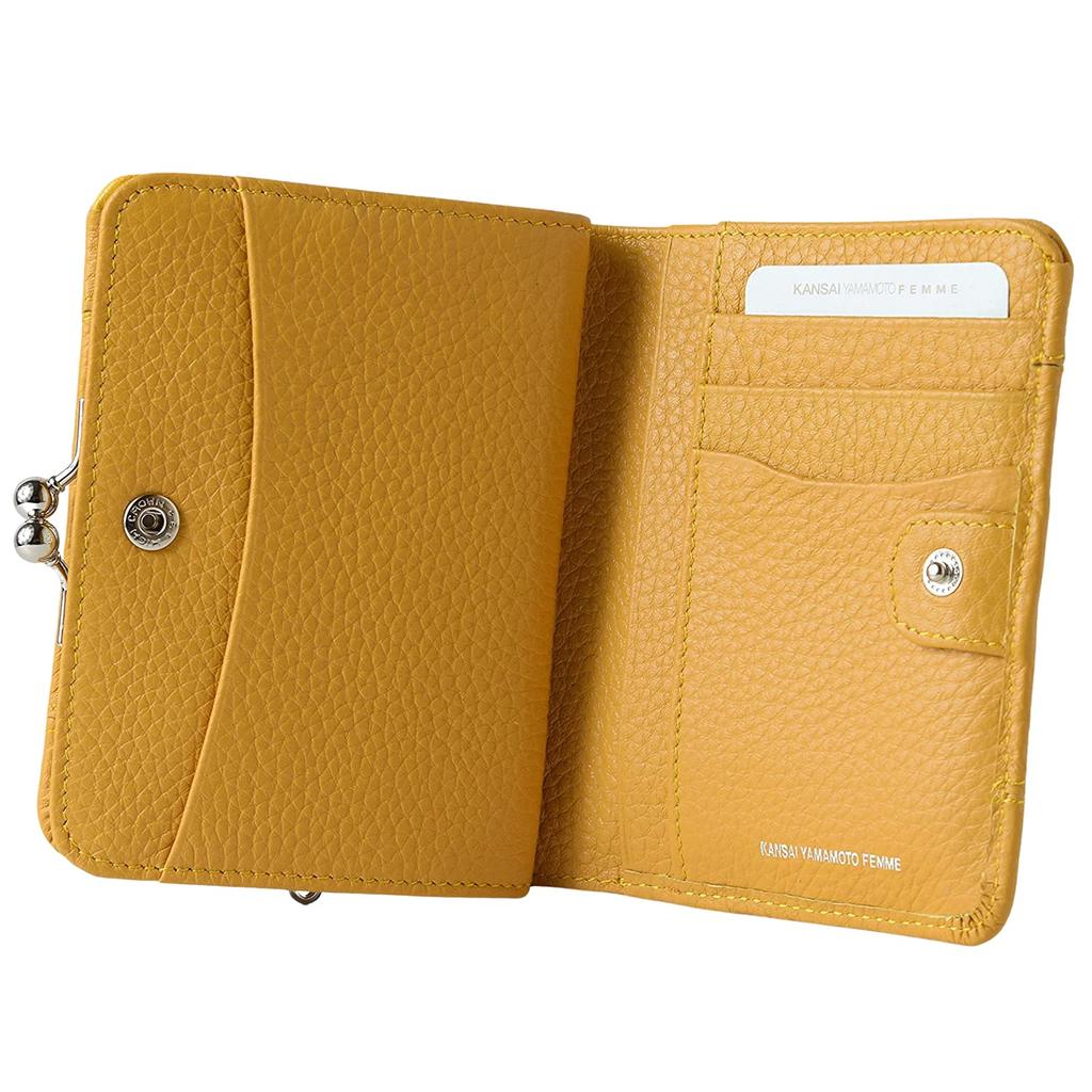 KANSAI YAMAMOTO Wallet Clasp Bifold Kansai Yamamoto (Yamamoto Kansai) Women's MJ-4505 (Yellow)