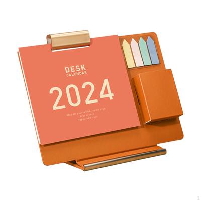 Jan - DEC Desk Calendar Multifunctional Plan and Schedule Ornaments Monthly