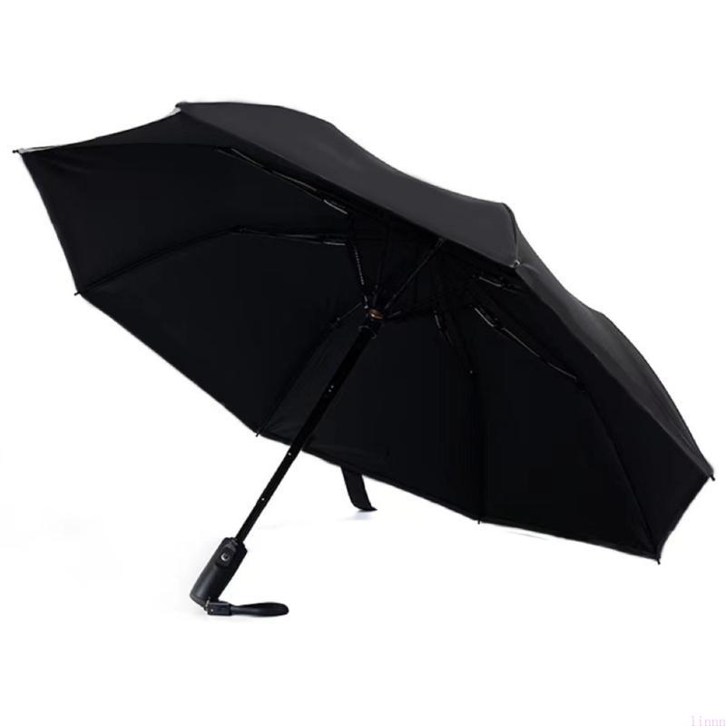 USB Rechargeable Sunshade Umbrellas with Integrated Fan and Two Functionality for Rain and