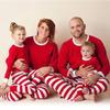 Christmas Family Matching Cotton Blend Pajamas Set