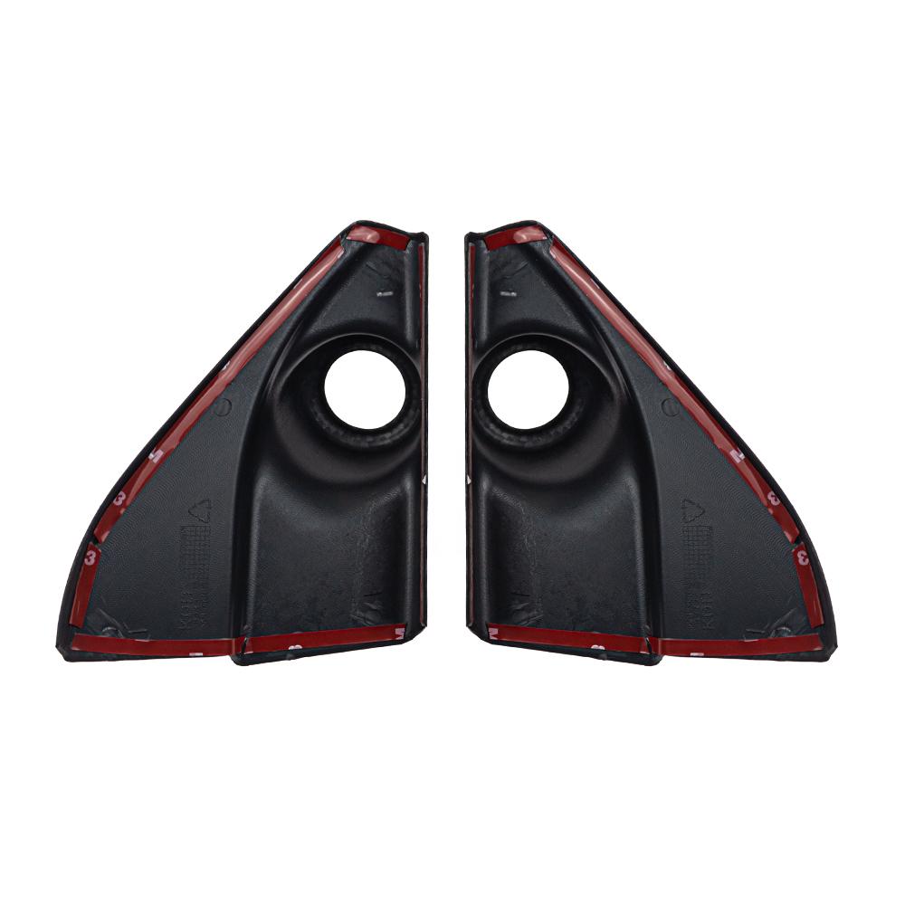 2 pièces Garniture de Cadre de Haut-parleur de Pilier de Voiture Couleur Fibre de Carbone Motif Bambou pour Toyota Hilux Revo Conquest 2015-2021 Toyota Fortuner
