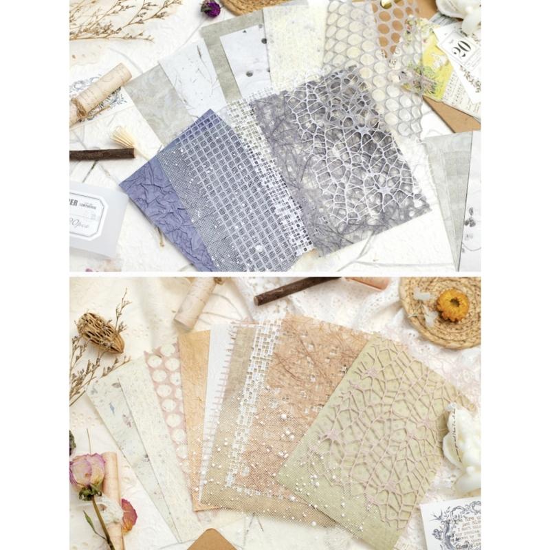20 Sheets Aesthetic Background Decorative Paper Scrapbooking Decoration Paper for Scrapbook Journal Planner Album