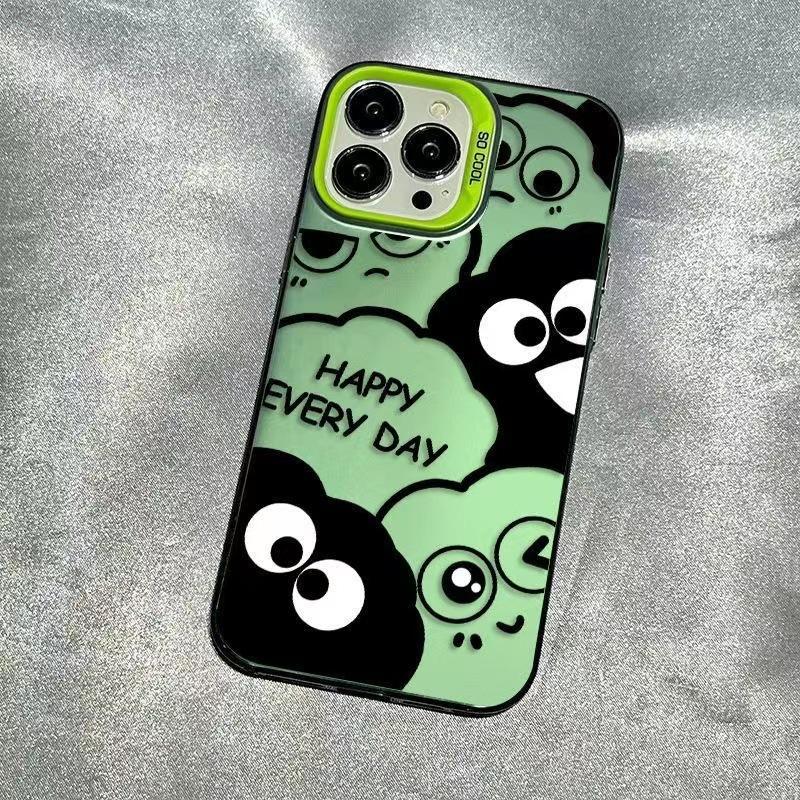 Happy Briquettes Are Suitable for Iphone15plus Mobile Phone Case Cartoon 14promax Cool 1312 Matte 11
