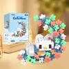 Diy Dog Cat Panda Raccoon Cute Pet Small Building Block Model Series Ornaments Children'S Toy Christmas Birthday Gifts For Kids