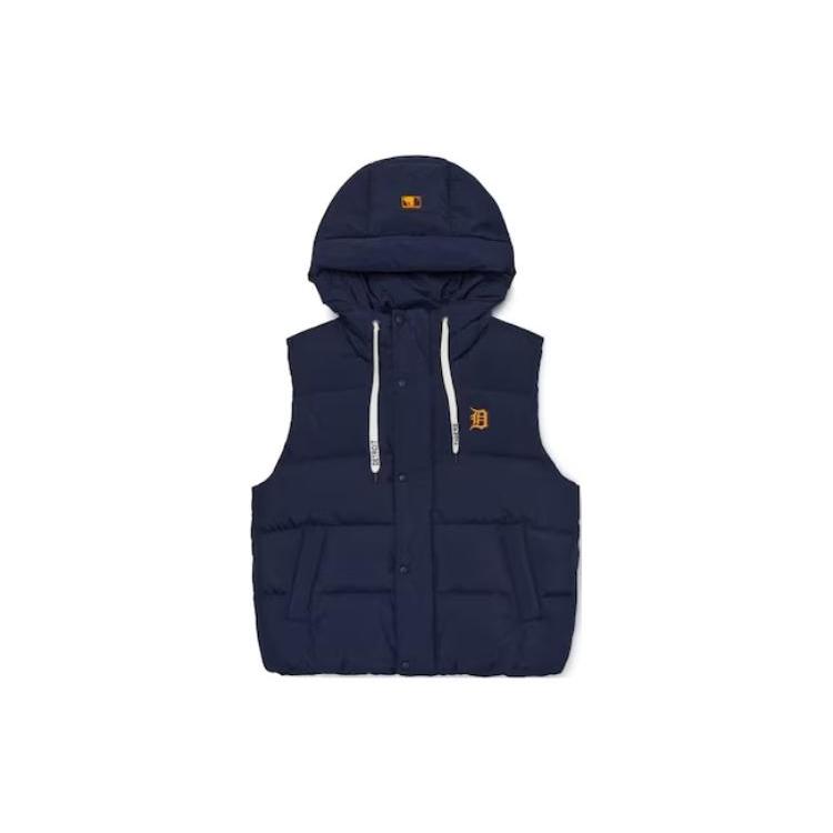 MLB Vests Unisex Navy Blue Hooded Non detachable Moderate Other 3ADVB0126-46NYS S