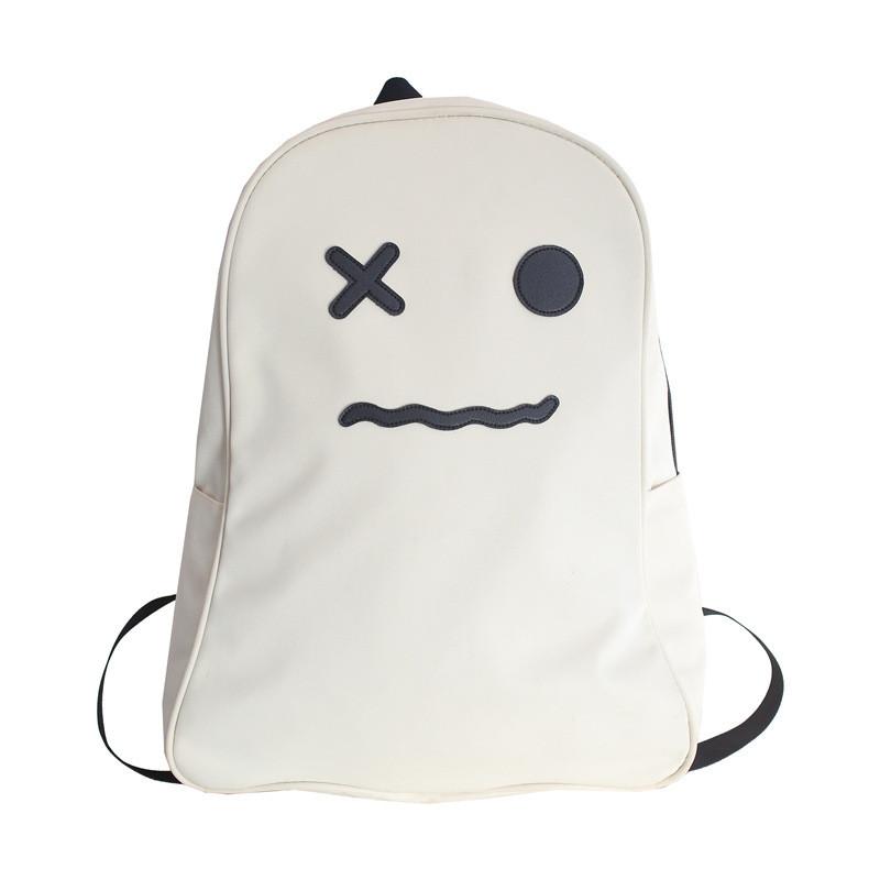 Cute Surprise And Pout Expression Ghost Shaped Backpack For Daily Use