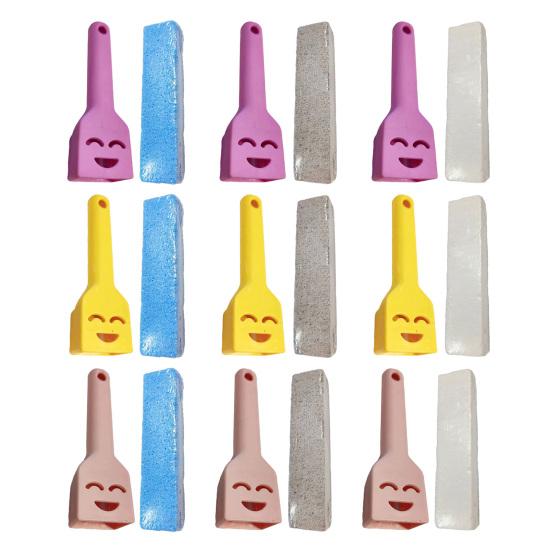 Pumice Stone Toilet Bowl Cleaner with Handle Efficiently Removes Hard Water Rings Calcium Buildup Pumice Stone Scrubber