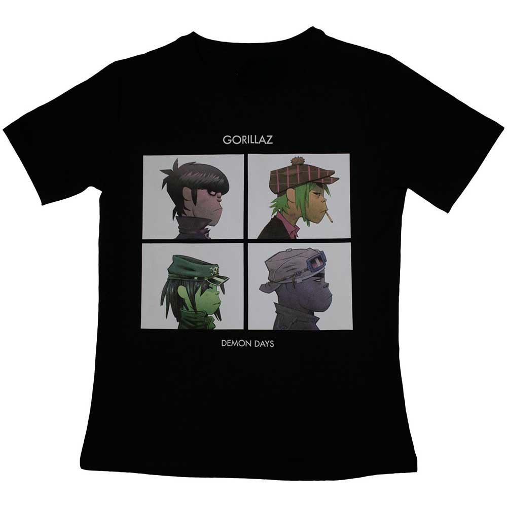 Gorillaz Demon Days Band T-Shirt 100% Cotton Graphic Tee Men Women Summer Streetwear Top S