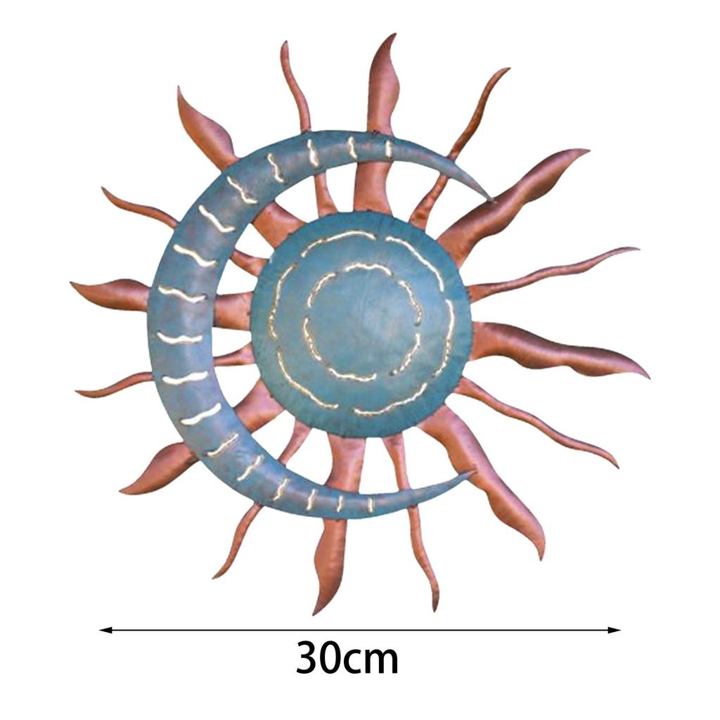 Moon Sun Wall Decoration Festival Gifts Wall Sculpture for Room Home Bedroom