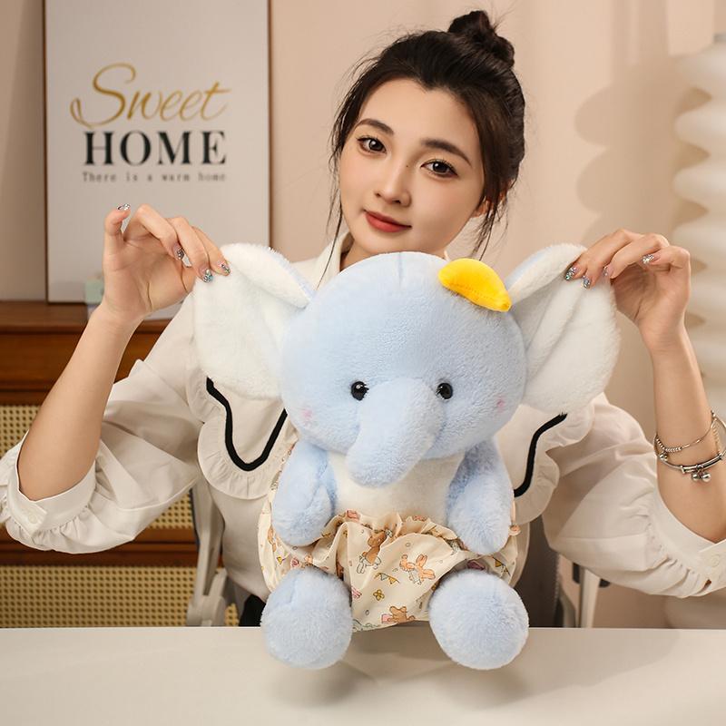 40cm Cute Cartoon Animal Plush Toys Stuffed Elephant West Highland Butter Little Bear Doll Warm Cozy Chubby Appease Doll