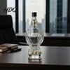 Decorative Whiskey Bottle Eagle Head Decanter 350ml Glass Animal Liquor Bottle 3D Bird Crystal Decanter Wine Dispenser with Stopper for Home