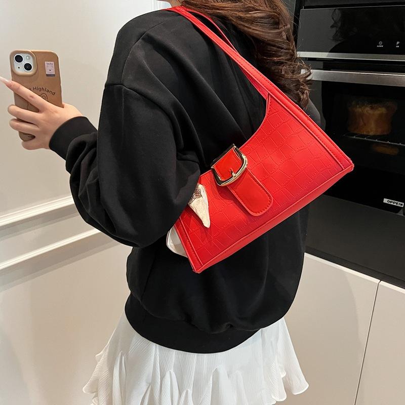 Premium women's bag niche design bag women's 2025 new versatile fashion shoulder bag underarm bag method stick bag