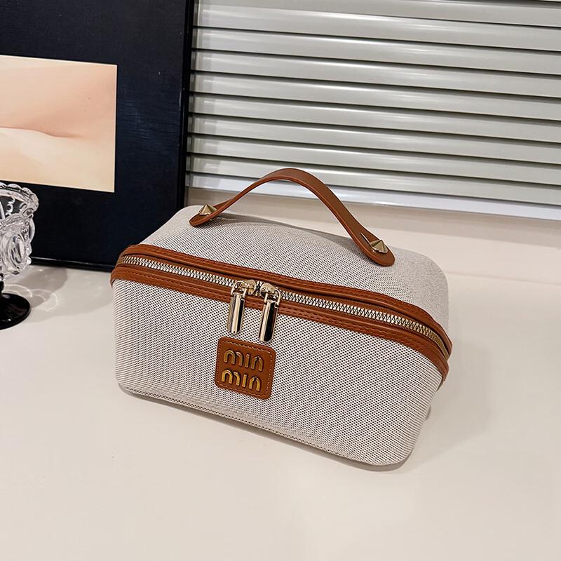 OEING Canvas Portable Cosmetic Storage Bag