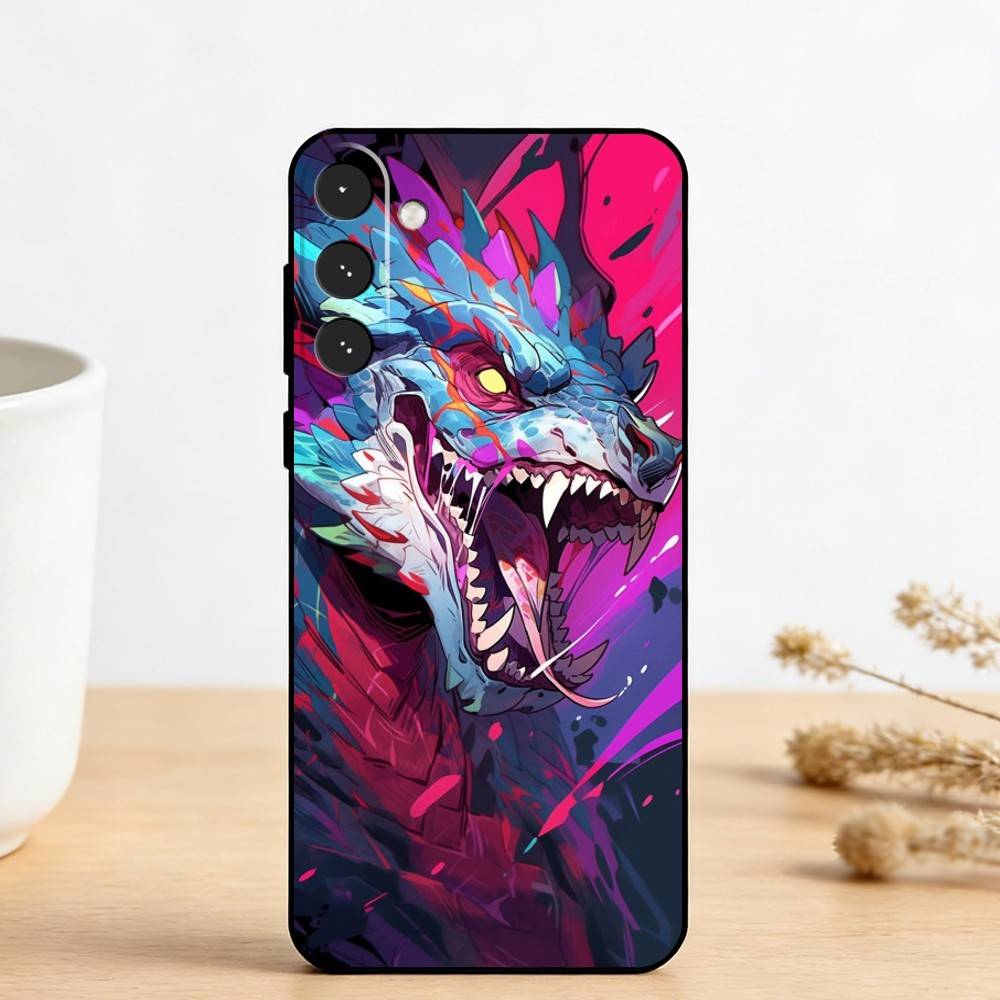 

T-Trend Fashion C-Chinese D-Dragon Phone Case For Samsung Galaxy A20,21s,22,31,32,52,53,72,73,80,91 Soft Black Shell Samsung a11