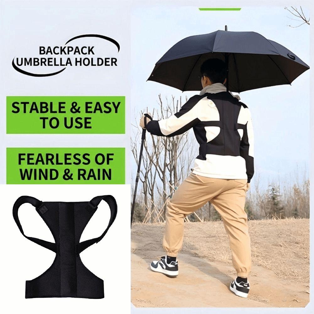 Wearable Fishing Umbrella Shoulder Vest Adjustable Hands-Free Umbrella Holder Photography