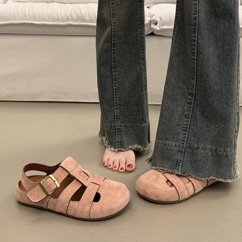 Baotou platform sandals women's summer outer wear high-end new models with skirts flat shoes