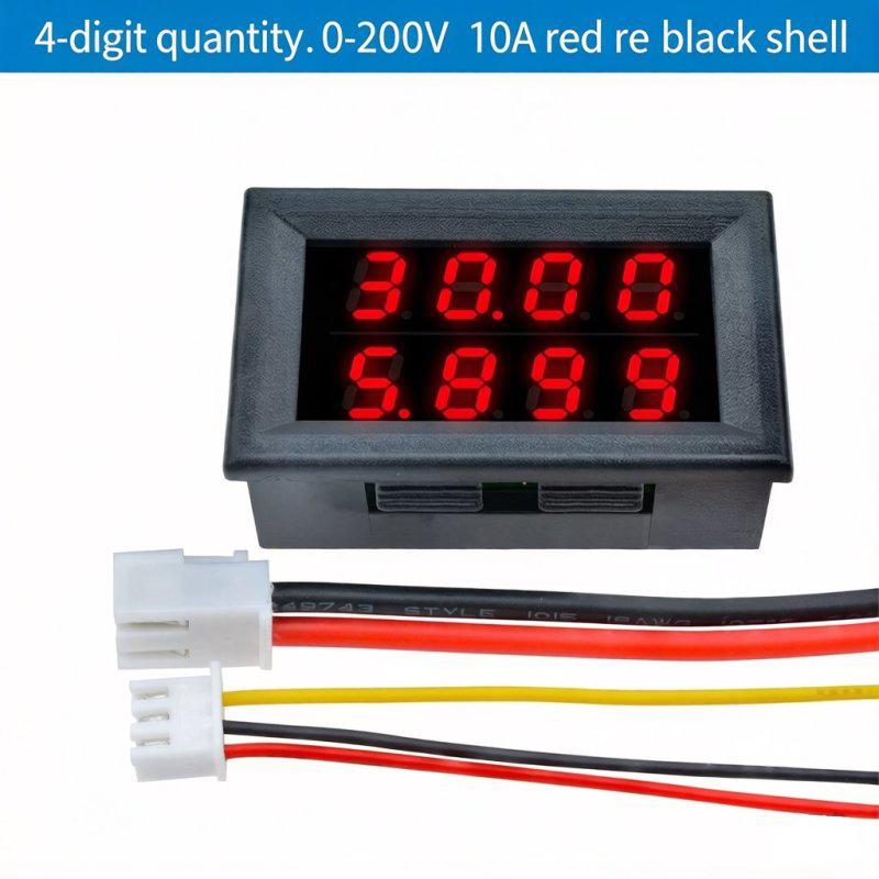 LIZAO DC 0-100V/200V Digital Voltage Current Power Meter 10A/50A/100A Dual Display Panel Meter