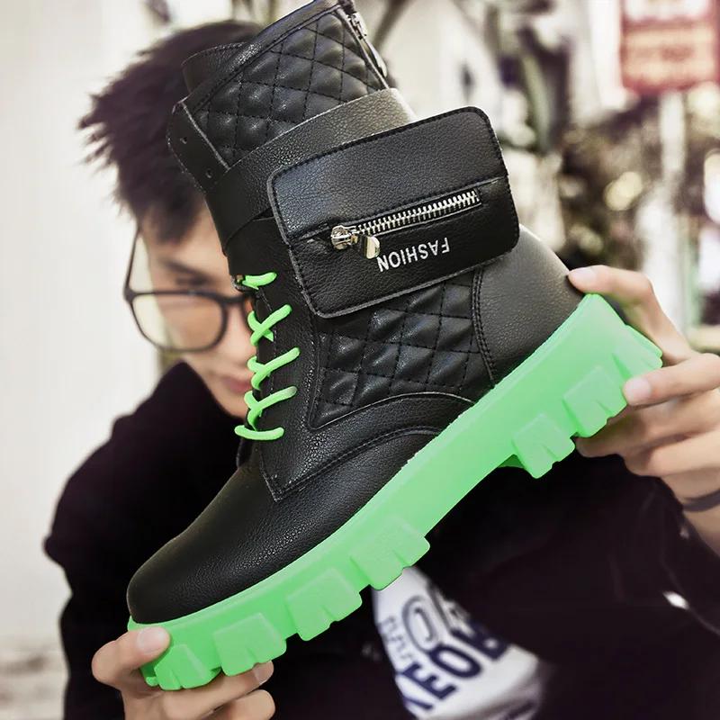 

Ankle Boots Winter Casual Shoe Men In Man Casual Shoes Fashion Sneakers 2024 Male Chaussures High Top Leisure Footwear Zipper 45 39