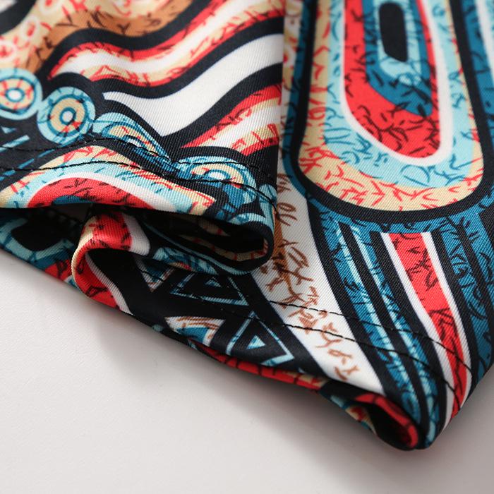 Digital Print Women's Pencil Skirt - Hip-Hugging, Half-Length