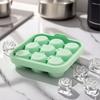 Rose Silicone Ice Cube Tray 9-Cavity Ice Mold for Whiskey & Cold Drinks Easy Release Non-Stick BPA-Free Mold for Chocolate Candy Jelly DIY Soap