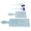 4-teiliges Haarfärbebrett-Set Strähnenfärben Tönen Blondieren Haarfärbepinsel Brett-Set für Schönheitssalon Blau