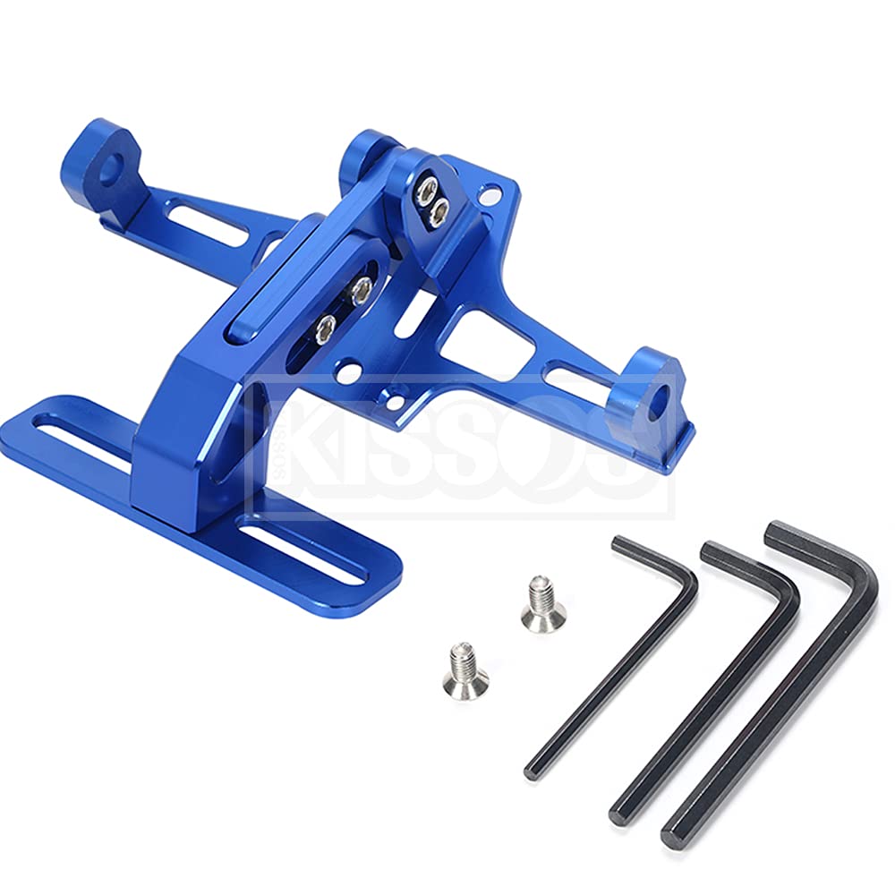 License Plate Stay Holder Motorcycle Angle Adjustment with LED Light