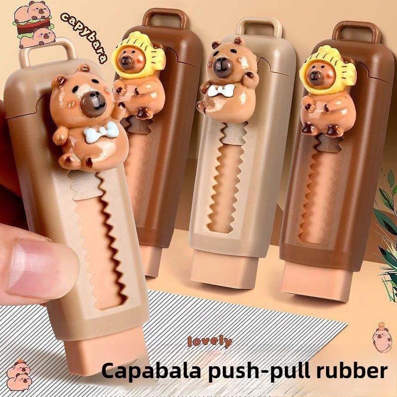 

Capybara выдвижной ластик с кнопкой дизайн без остатков точный ластик для школьников школьные принадлежности Push-pull eraser