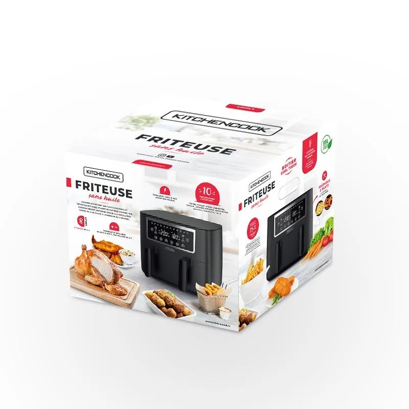 Kitchencook - Airmed 8 - Friteuse Sans Huile 8l - 10 Programmes