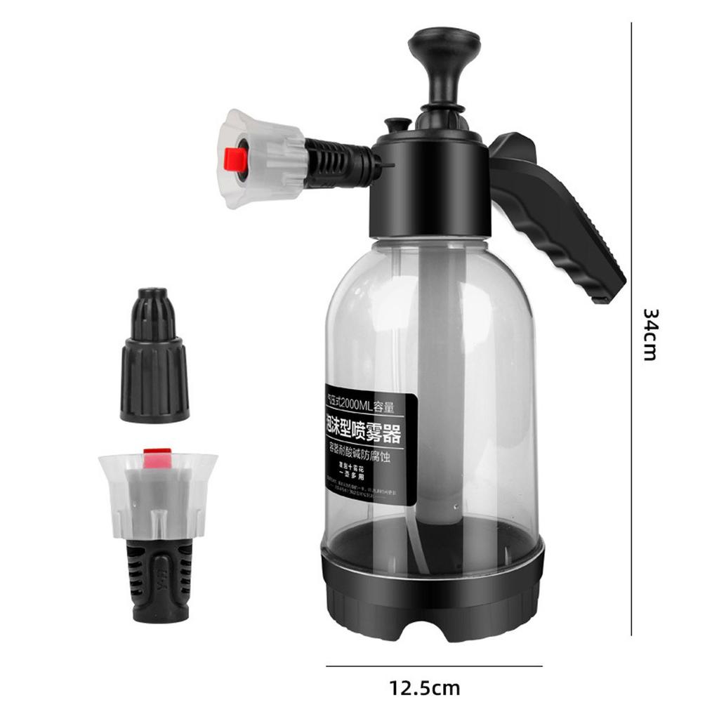 Portable Car Wash Foam Sprayer 2L Multifunction Hand for house Cleaning