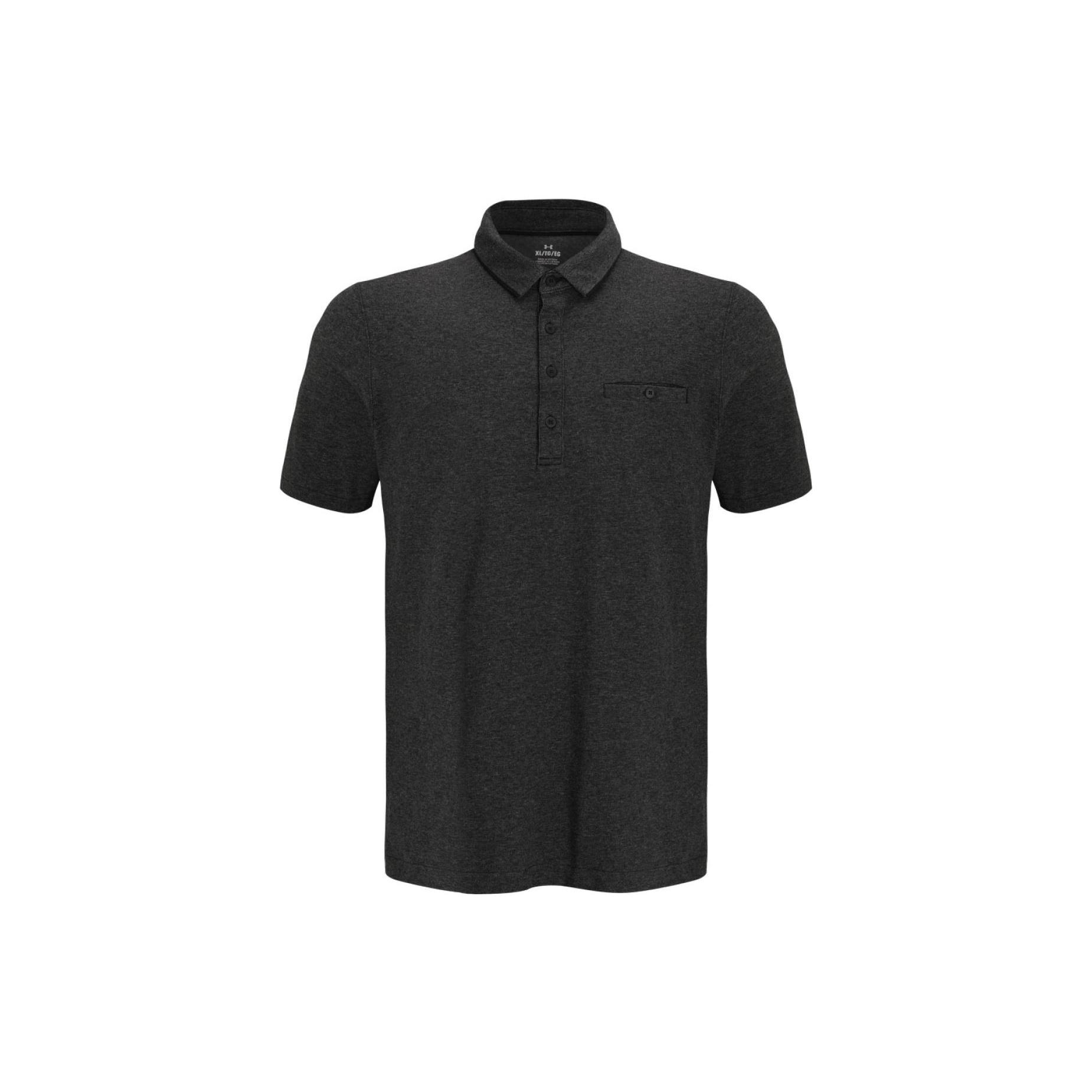 Under Armour Luxe Polo Shirt Black Men s 1377363-001 S