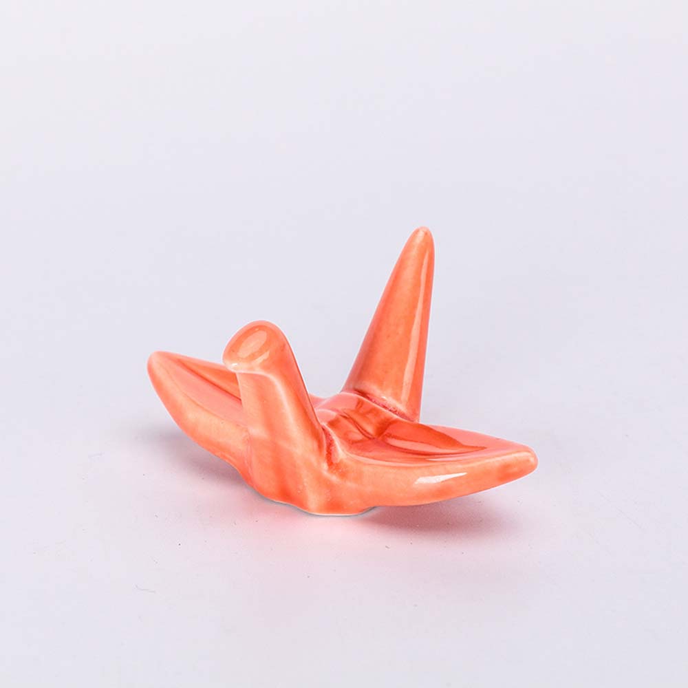 

Cute Fork Rack Ceramic Rest Chopsticks Stand Chopsticks Spoon Rack Tableware Chopsticks Holder оранжевый