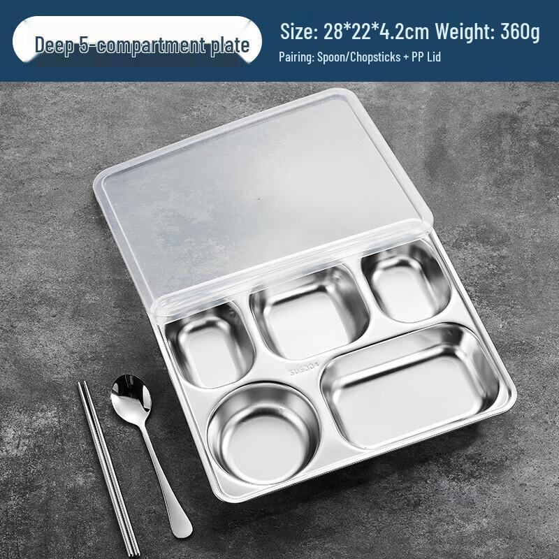 Wuhe 304 Stainless Steel Divided Dinnerware Set