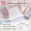 Mao Ren Women's Jacquard High-Waist Antibacterial Cotton Briefs 4-Pack