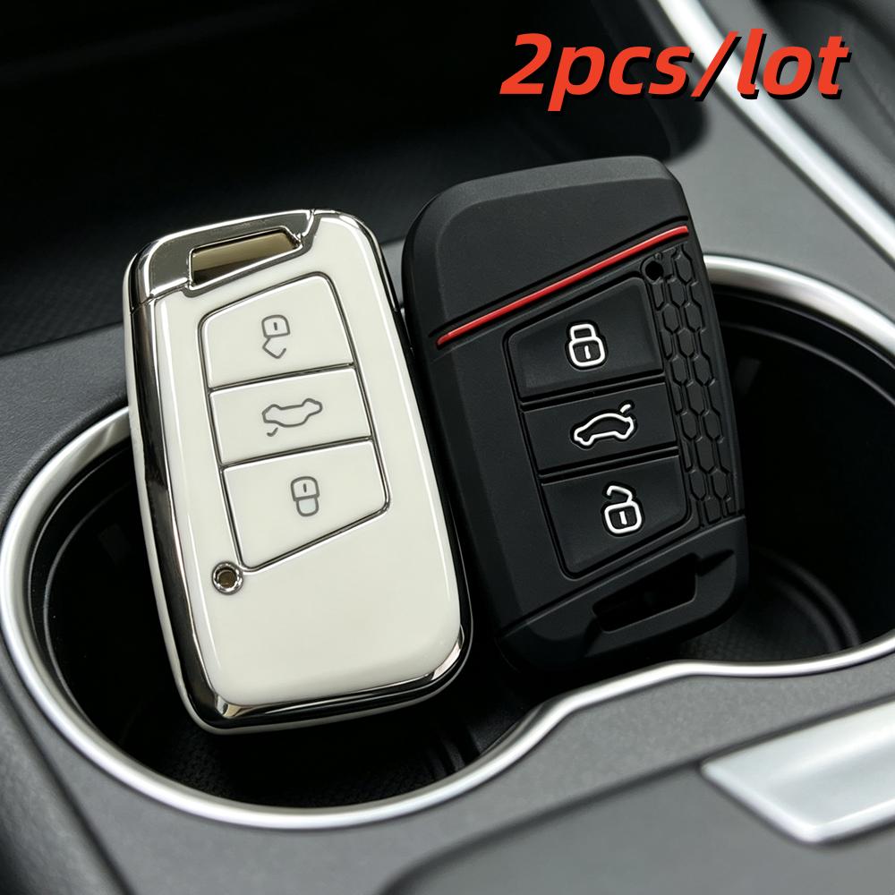 S/Lot Car Key Case Covers For Vw Volkswagen Magotan Magotan Gte Passat B6 B7 B8 Cc Arteon For Skoda Fabia Superb A7 Kodiaq