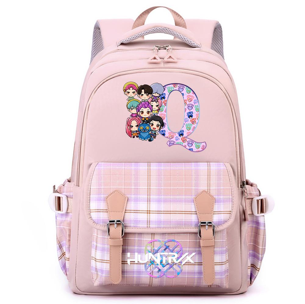 26 Liter Angielski K-Pop Nadrukowany Plecak o Dużej Pojemności dla Nastolatków Uczennic Uczniów Torba Szkolna Torba na Książki Damska Wodoodporna Torba Podróżna Mochila Prezent dla Dziecka