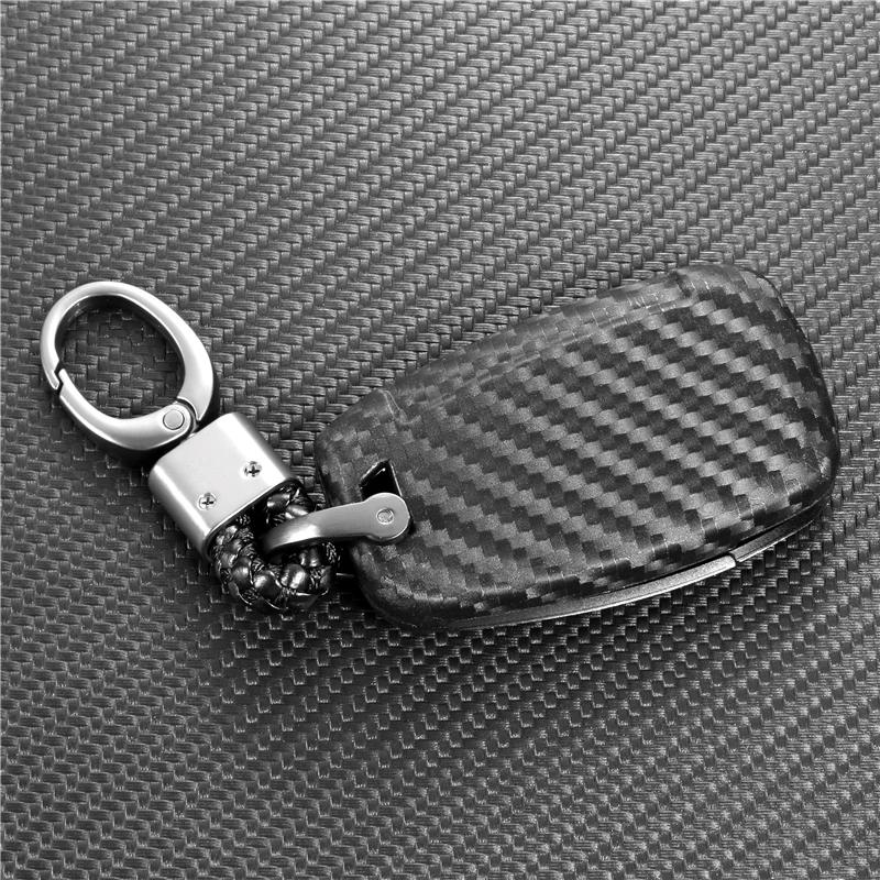 Car Key Case Cover For Hyundai Accent Kona Santa Fe I30 Ix35 3 Buttons Folding Remote Carbon Silicone