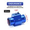 32Mm Radiator Sensor Adapter For Water Coolant Temp Gauge Adaptor W/Hose Clamps