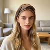 Women Headband Anti-Slip Teeth Plaid Twist Design Soft Fabric Hair Hoop Wide-Brimmed Long Wear Hair Accessory