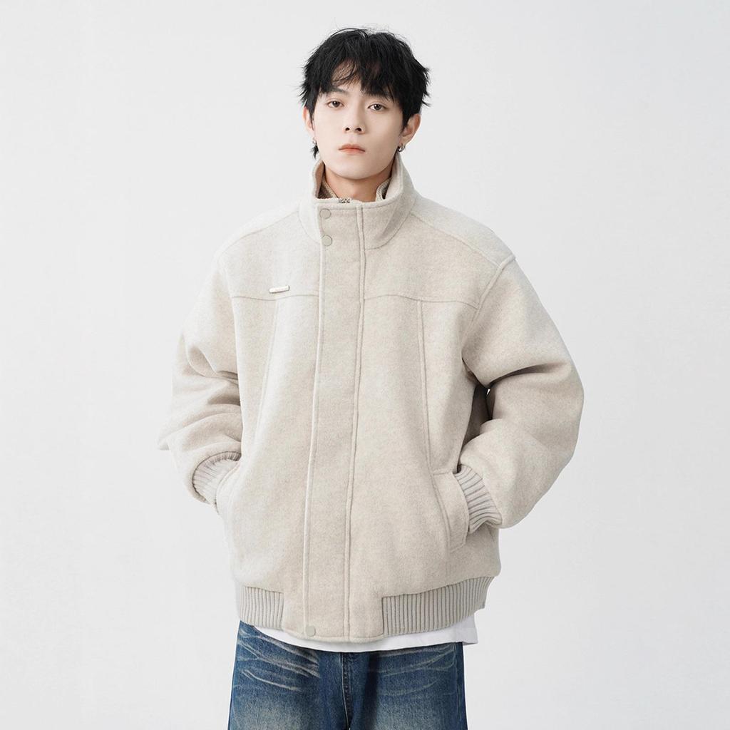 Men's Trendy Wool-Blend Two-Piece Faux Coat - Thick, Warm, and Stylish Winter Jacket