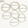 7-teiliges Wasserdichtes Langlebiges Perlen-Stretch-Armband-Set für Damen Westlich Minimalistisch Elastische Armbänder Täglicher Lässiger Modeschmuck Geschenk