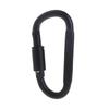 D Shape Outdoor Tools Metal with Lock Climbing Camping Keyring Key Buckle Carabiner Hook
