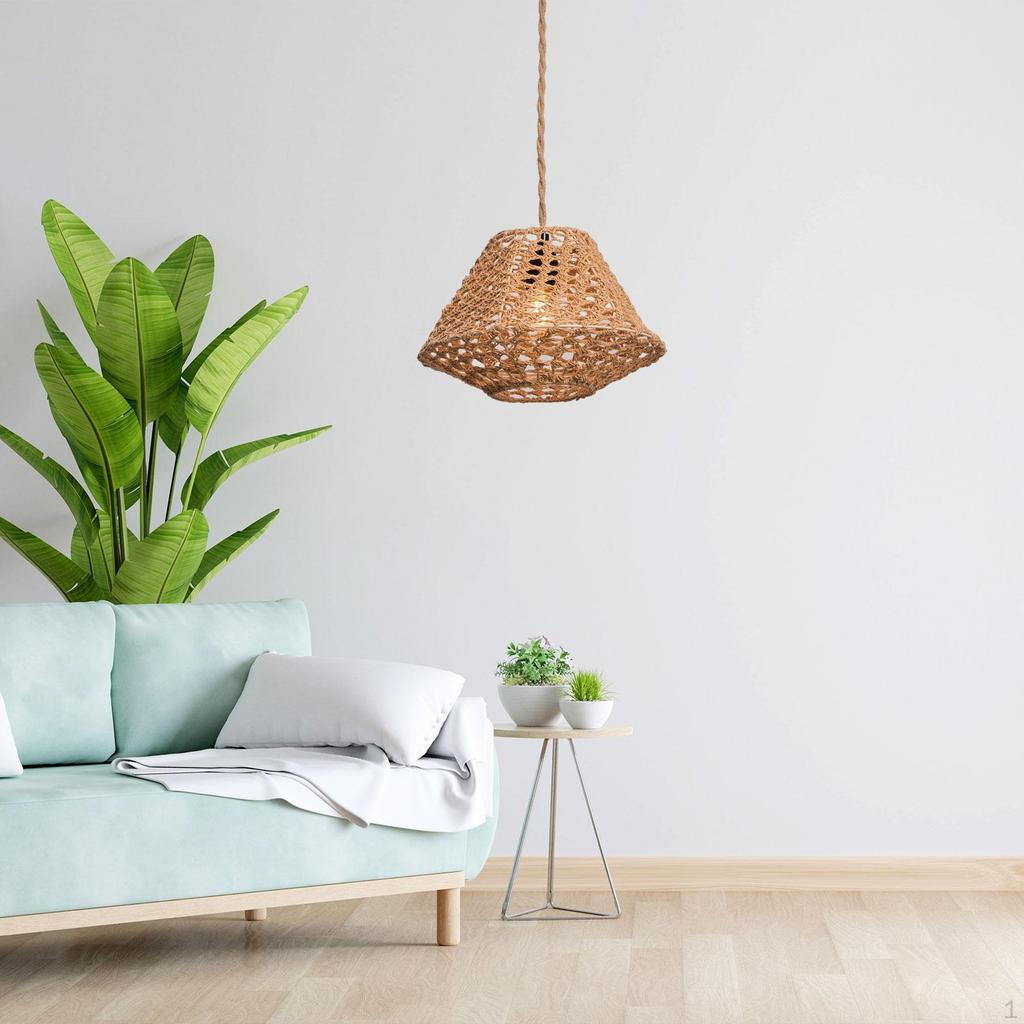 Handgefertigter Seillampenschirm für Tisch- und Deckenleuchten