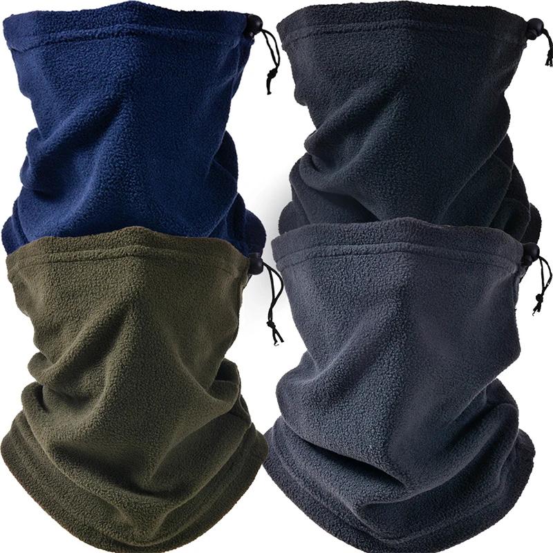 Polar Fleece Neck Tube Scarf Winter Ear Warmer Cycling Fishing Skating Running Sport Scarf Adjustable Neck Collar Neckerchief